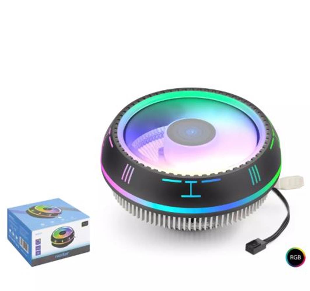 Kruxon ND2552 Cool Storm CPU İşlemci Fan Combo UFO-R AMD - Intel RGB - Siyah