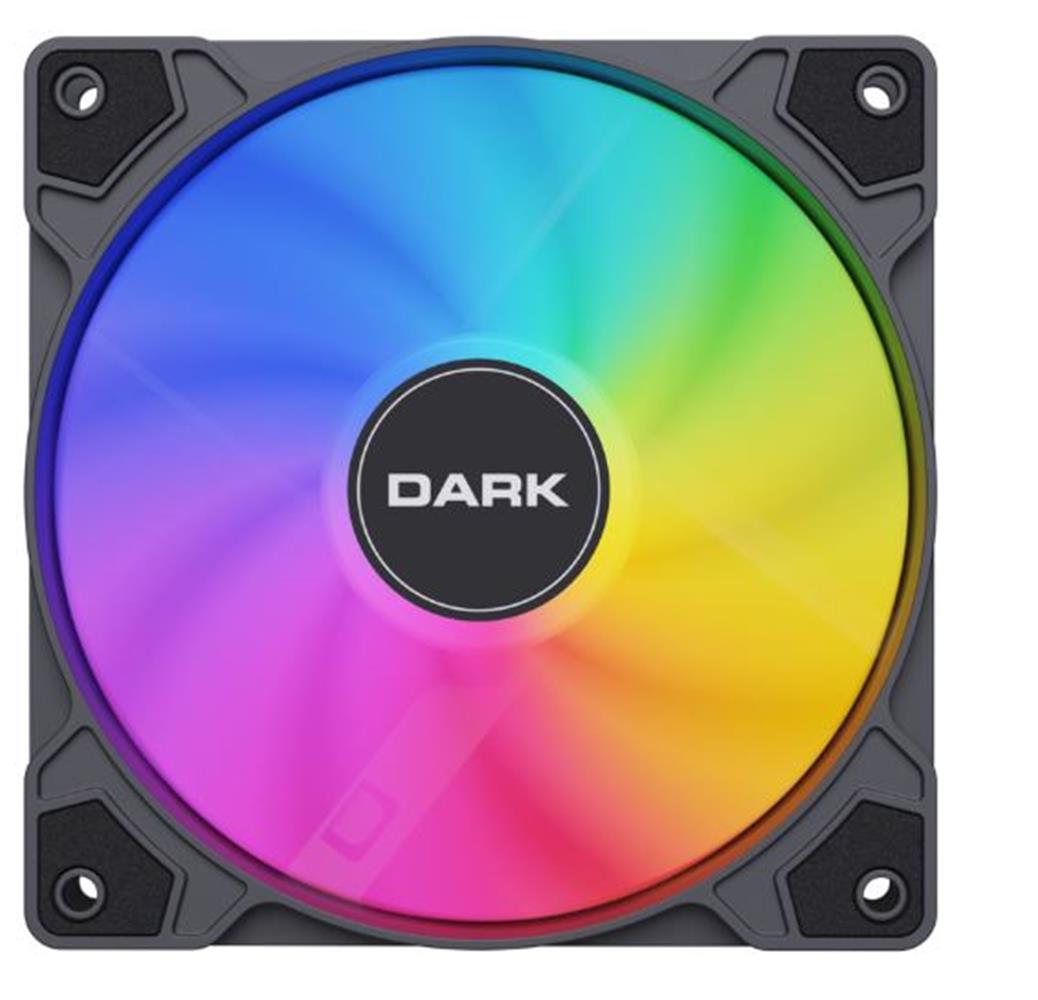 Dark "DKCF127ARGB"Sessiz 12cm ARGB Güçlü Soğutma, Sessiz, Siyah Kasa Fanı 