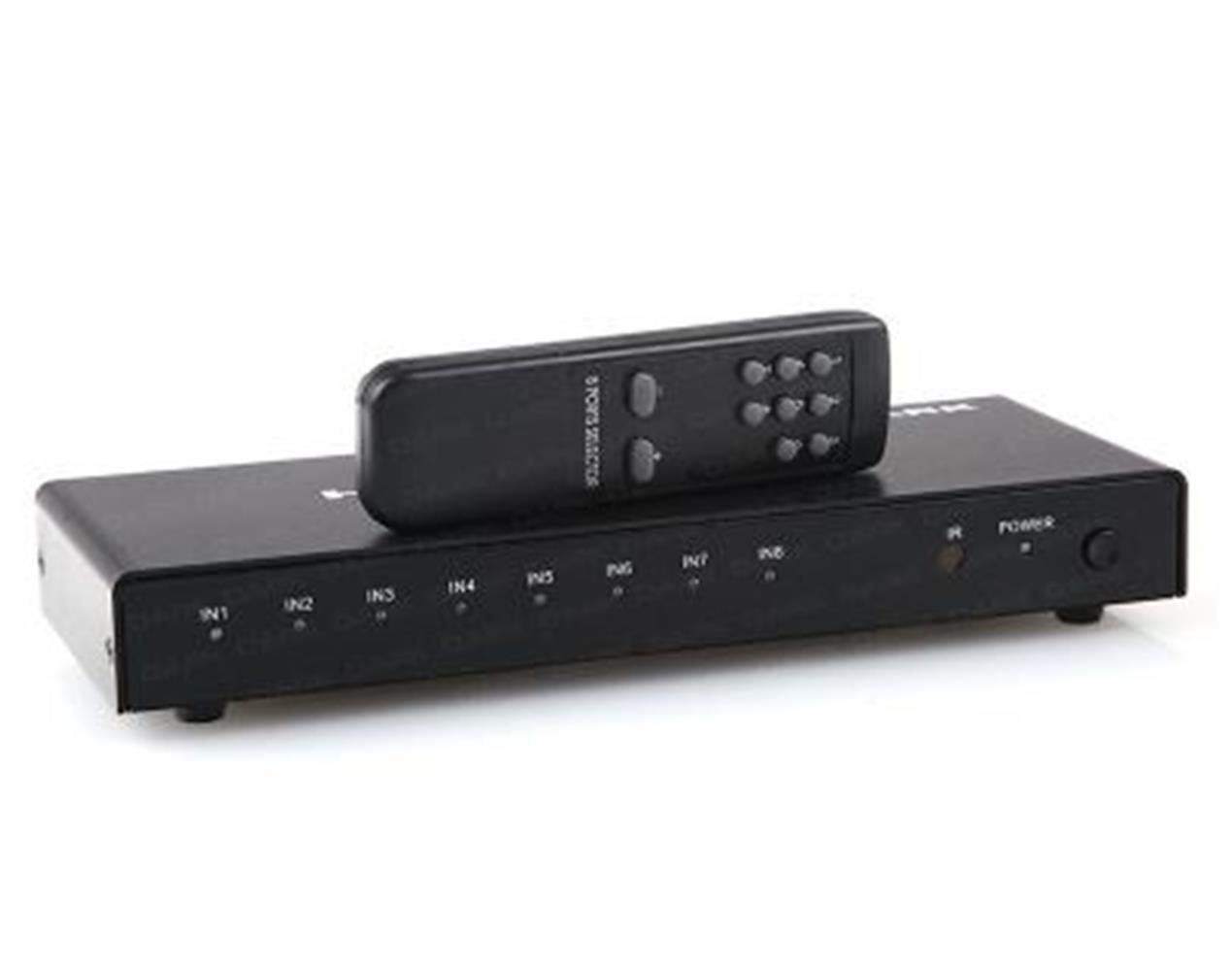 Dark DK-HD-SW8X1 Full HD 8 Giriş 1 Çıkışlı Uzaktan Kumandalı HDMI Switch (Seçici) 
