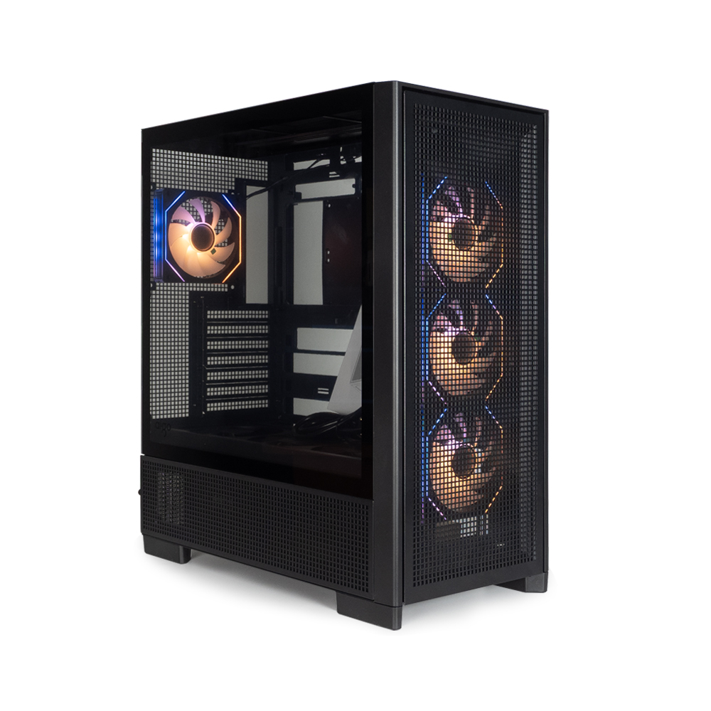 AIGO AIRNOVA Siyah 850W 80+ Bronze 7 Fanlı  ARGB Mid Tower Kasa