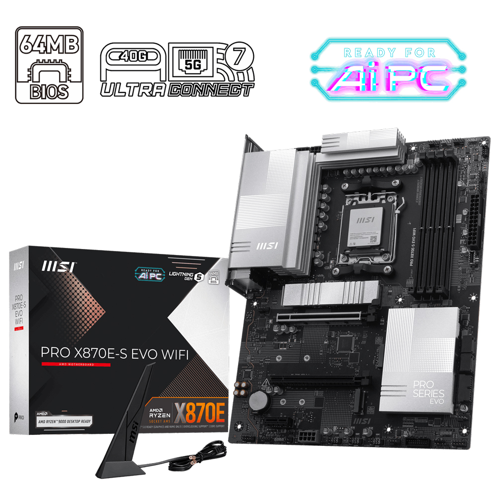 MSI MB PRO X870E-S EVO WIFI AM5 DDR5 8200(OC)