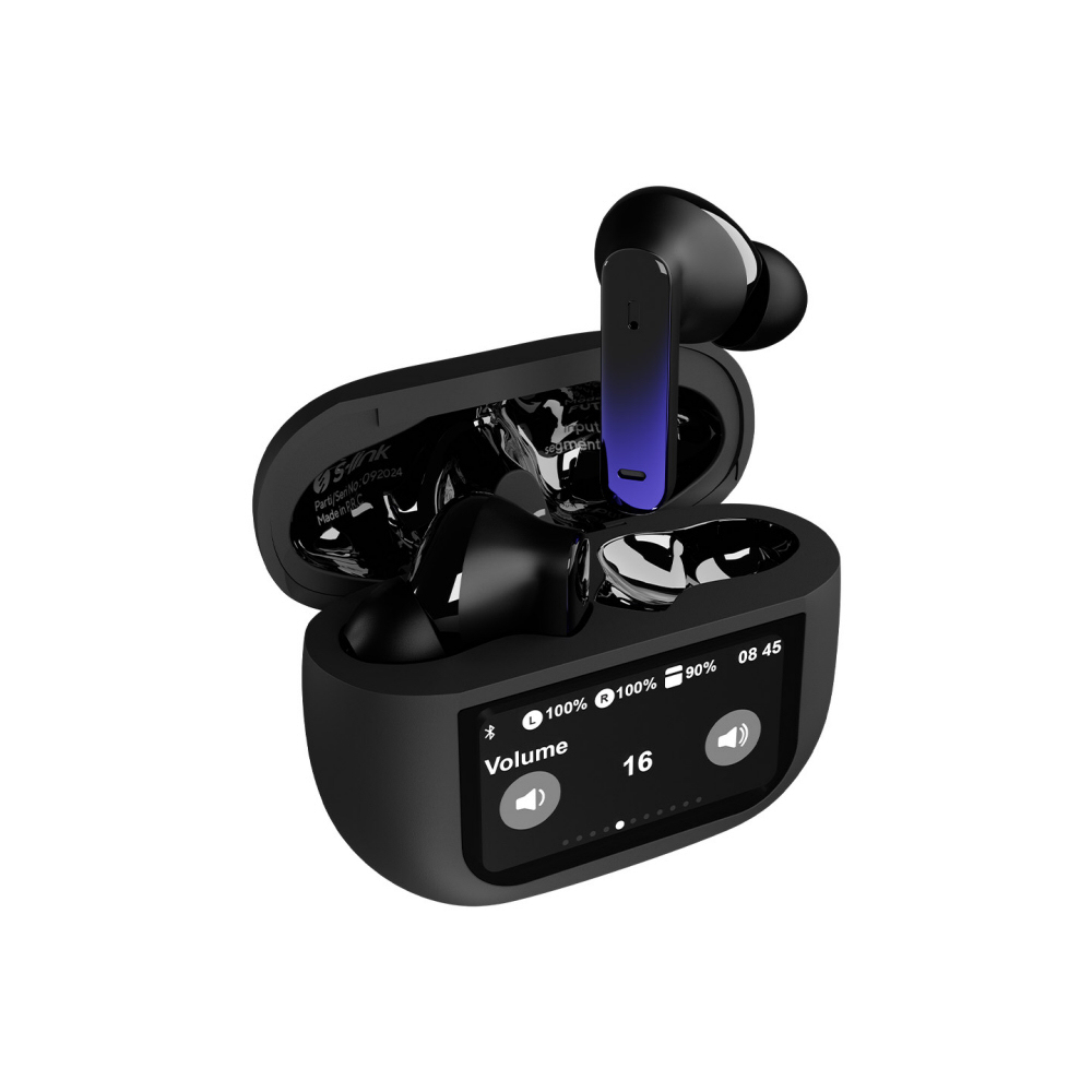 S-link SL-TWS09 Siyah 4Mikrofonlu ENC+ANC Bluetooth V5.4 TWS Gerçek Kablosuz Kulaklık