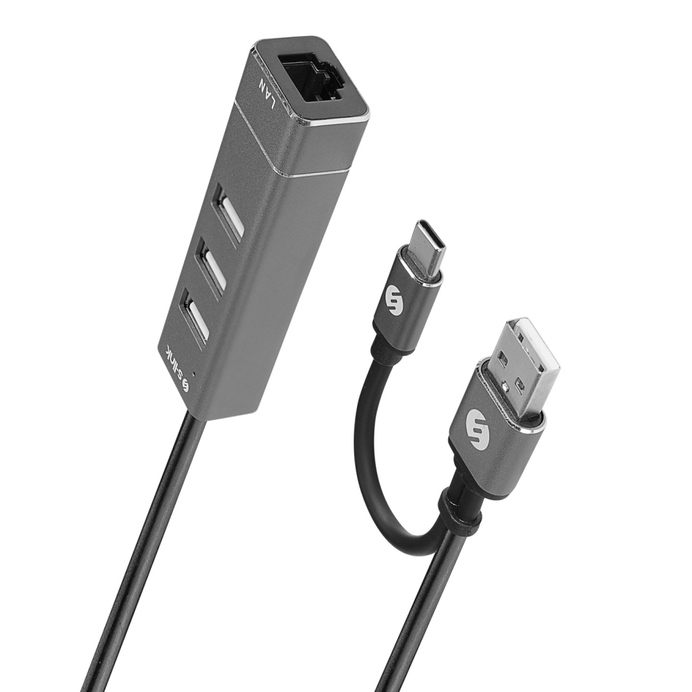 S-link SW-U222 10/100Mbps Type-C & USB 2.0 Usb Ethernet Dönüştürücü Çevirici Adaptör