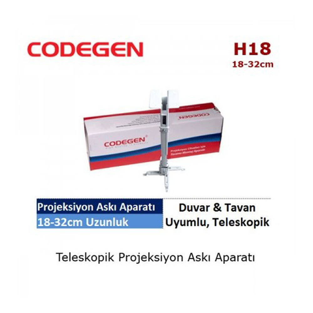 Codegen Teleskopik Tavan Askı Aparatı H18