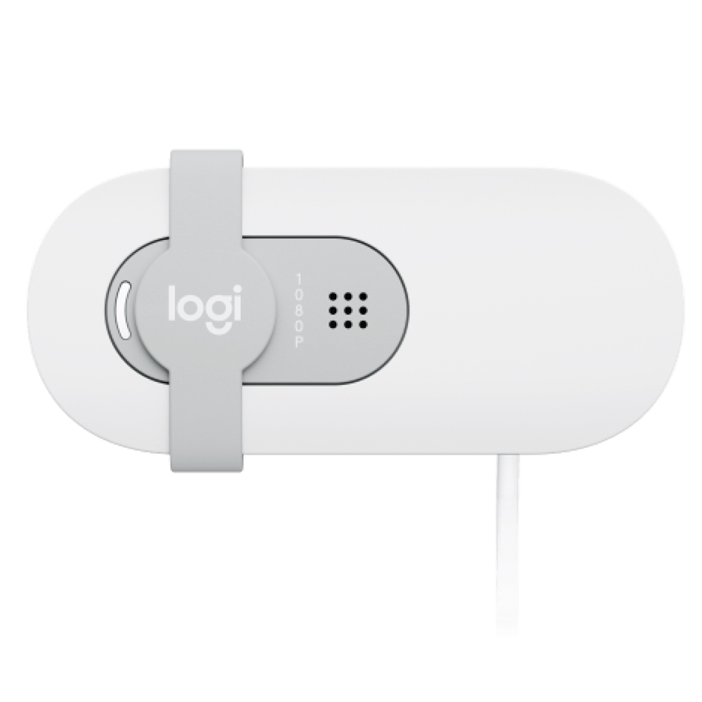 Logitech BRIO 100 Gizlilik Kapaklı 1080P Webcam Beyaz 960-001617