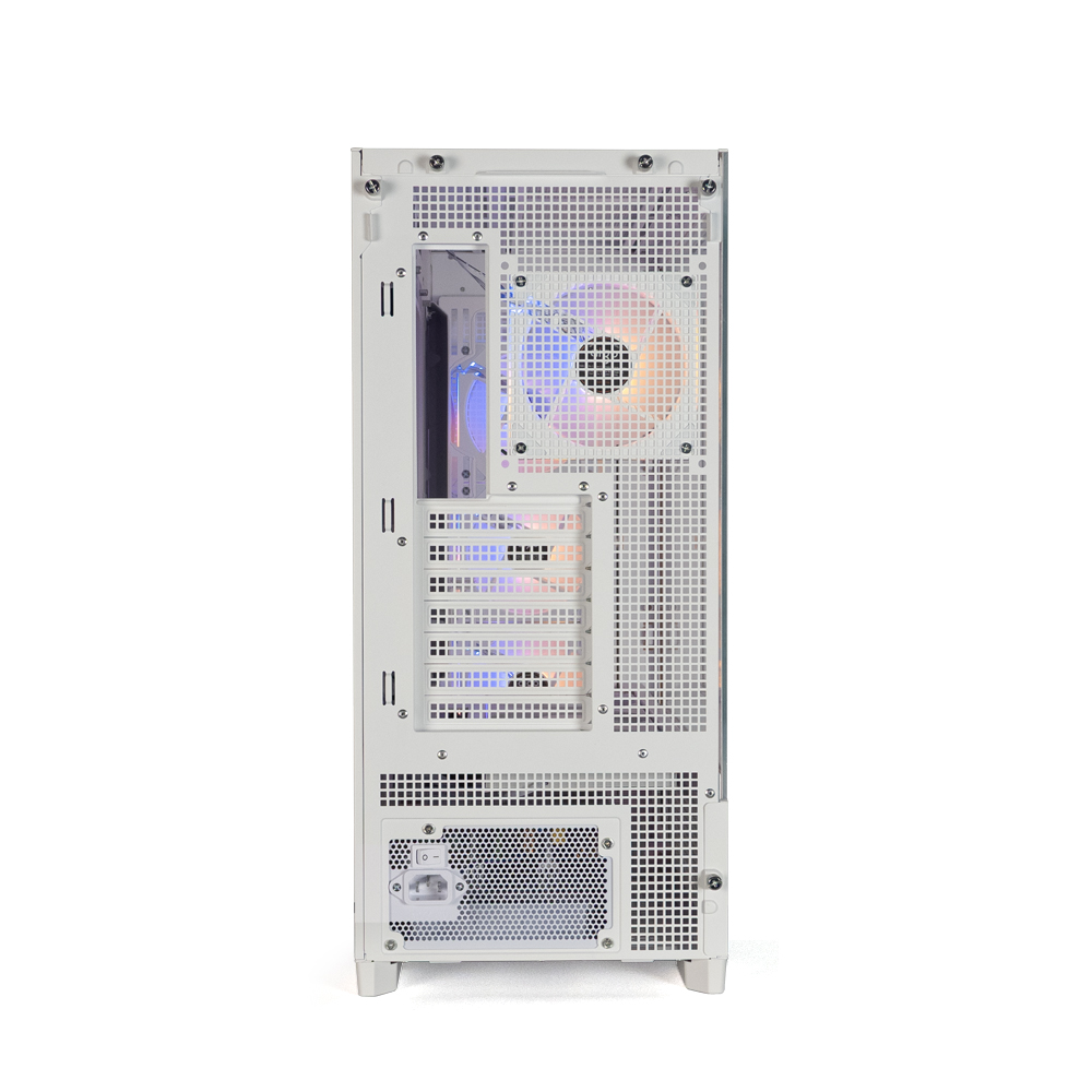 AIGO AIRNOVA Beyaz 850W 80+ Bronze 7 Fanlı ARGB Mid Tower Kasa