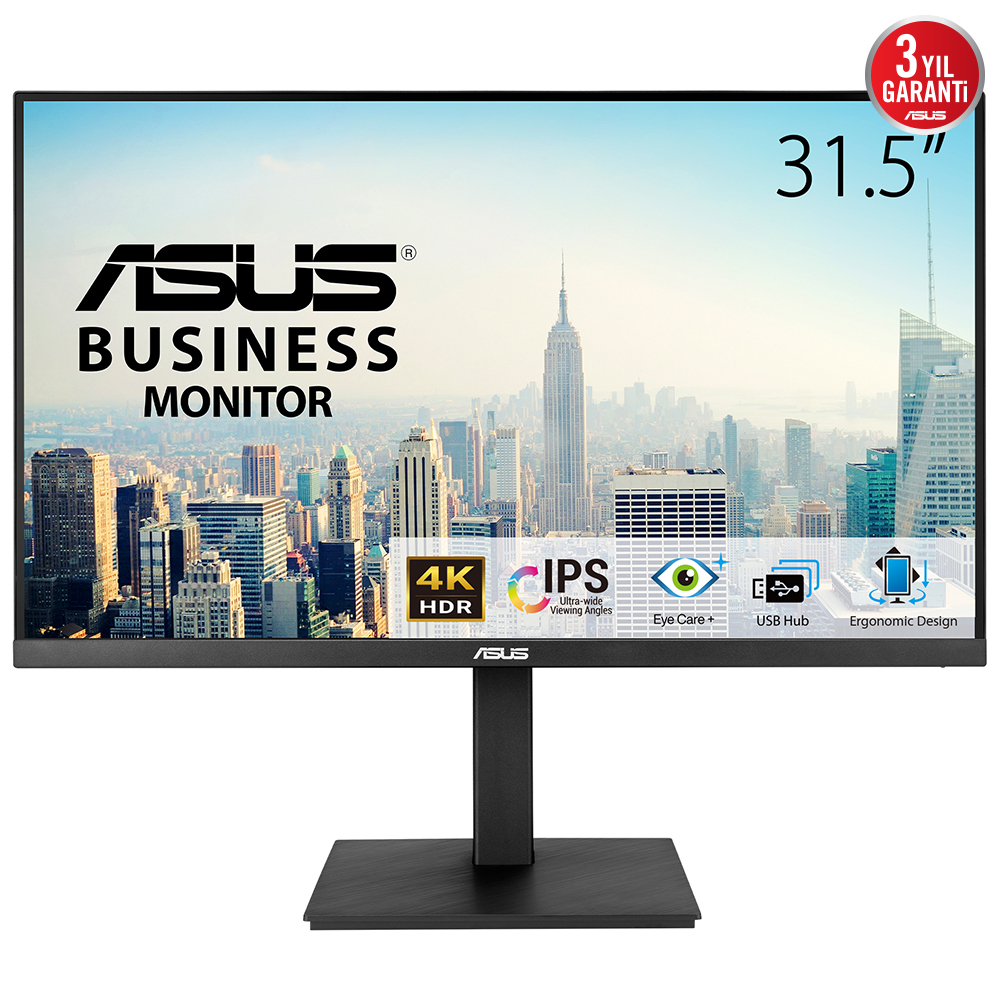Asus 31.5" VA32UQSB IPS 4K Kurumsal MM Monitör 4ms Siyah
