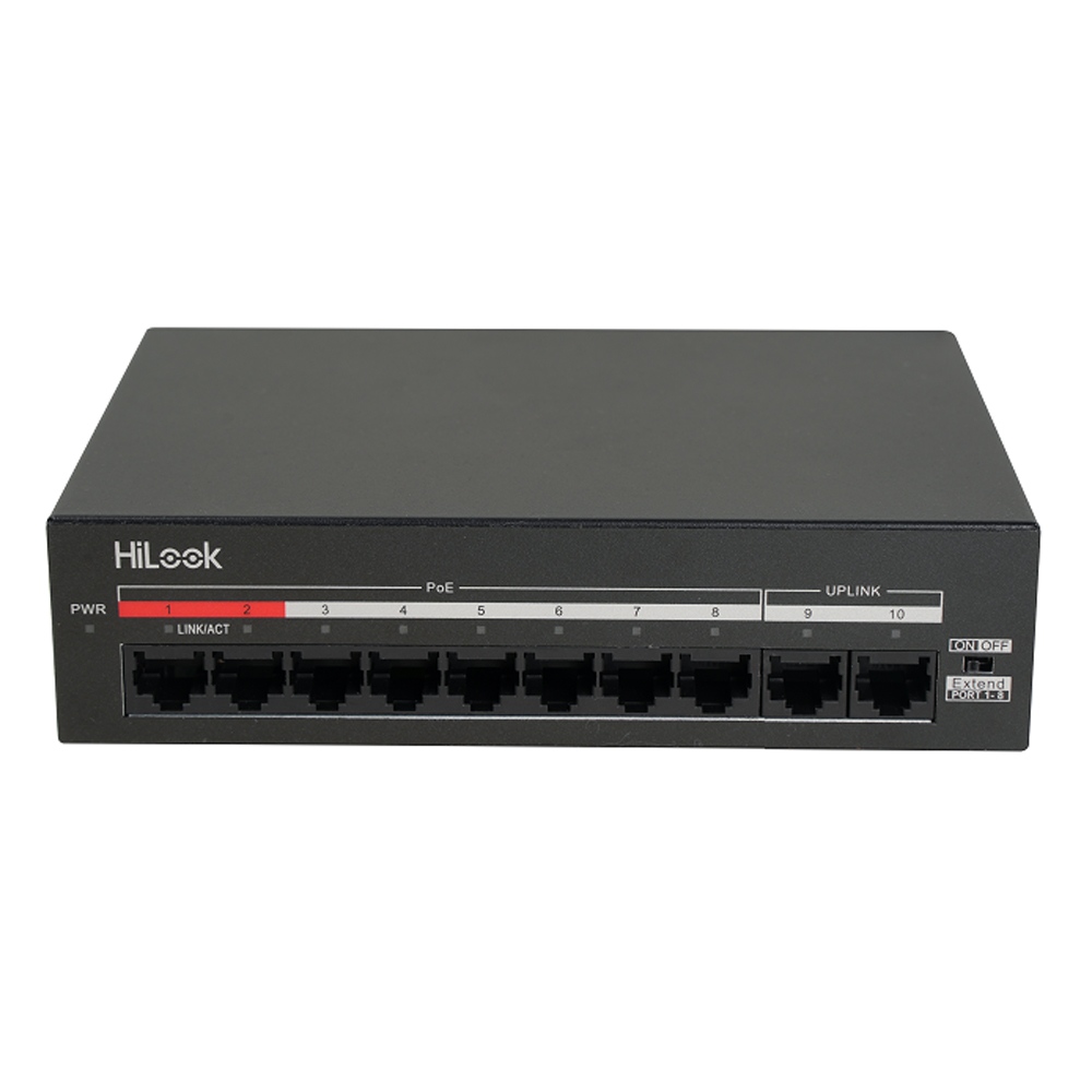 HiLook NS-0110MP-60(O-STD) 8Port 10/100 60W Poe Switch