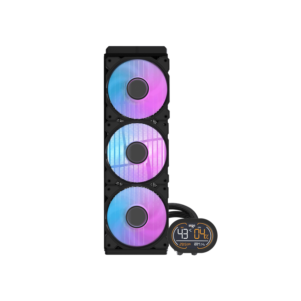 AIGO DH360D ARGB LCD 360mm Siyah Sıvı Soğutma 1851/AM5
