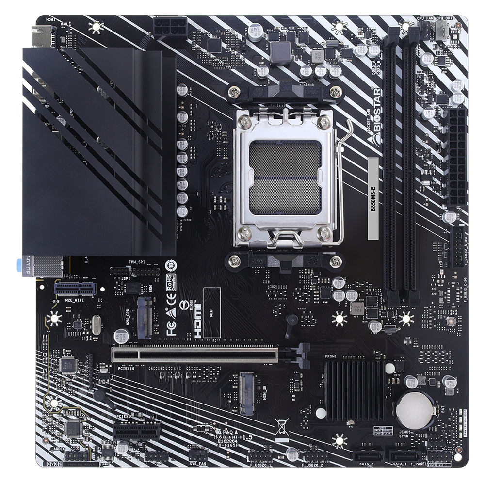 Biostar B850MS-E AMD AM5 DDR5 8000 HDMI DP 2xM2 mATX