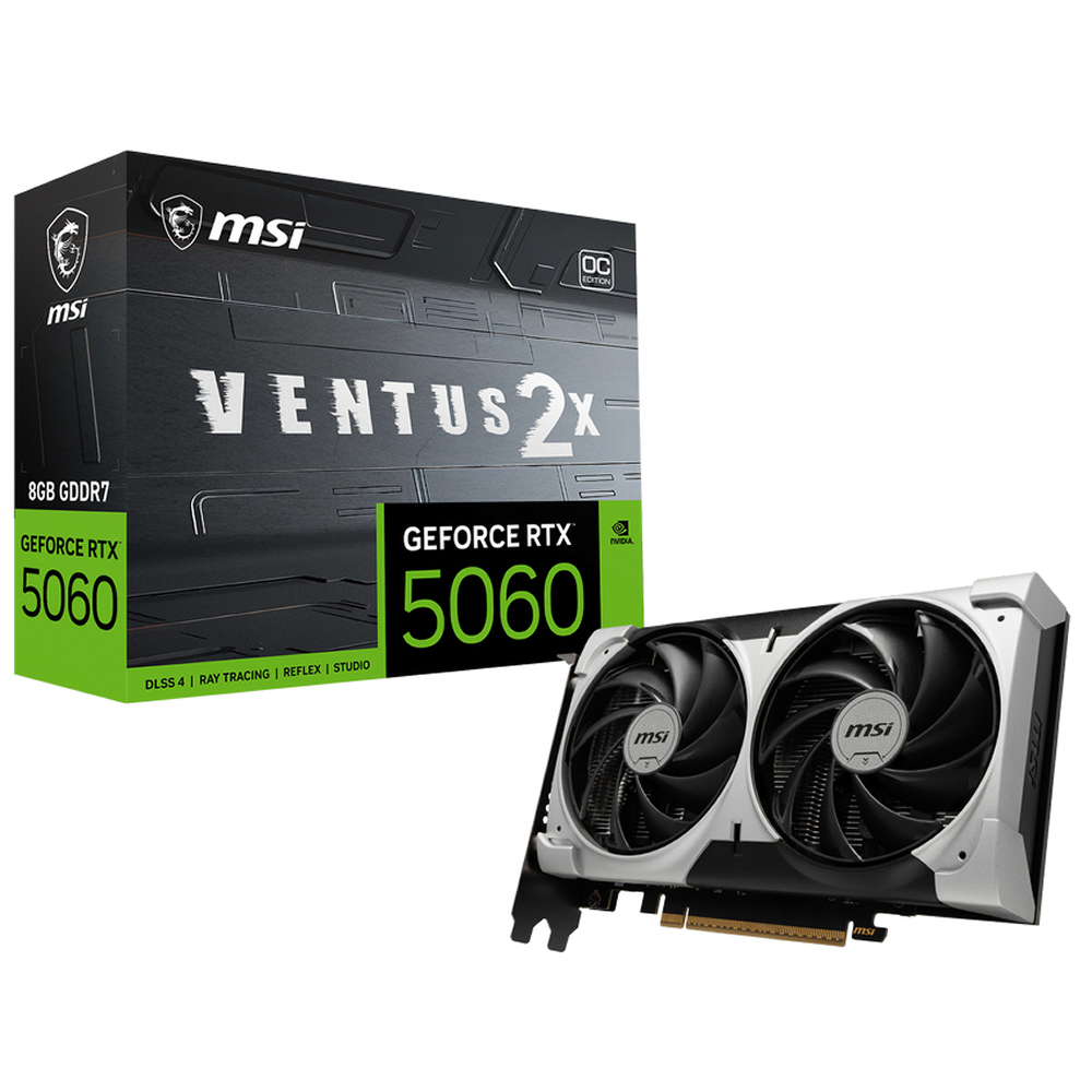 MSI VGA GEFORCE RTX 5060 8G VENTUS 2X OC V1 8GB GDRR7 128B DX12