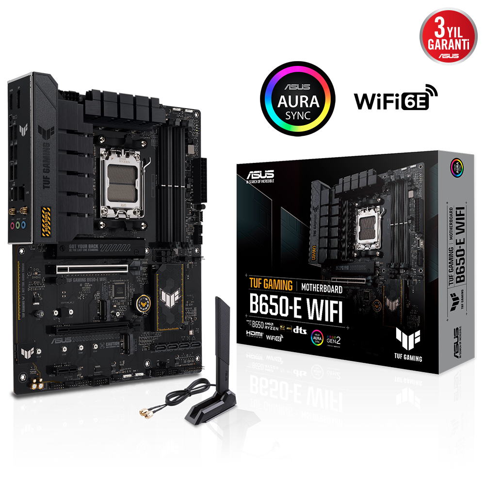 Asus TUF GAMING B650-E WIFI AMD AM5 DDR5 8000 DP HDMI 3x M2 USB3.2 ATX