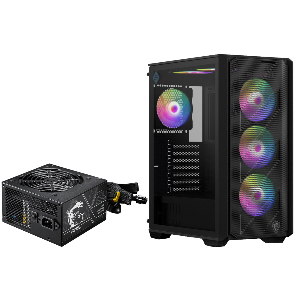 MSI MAG FORGE 141A B75 RGB 750W 80+ Bronz ATX Mid Tower Kasa