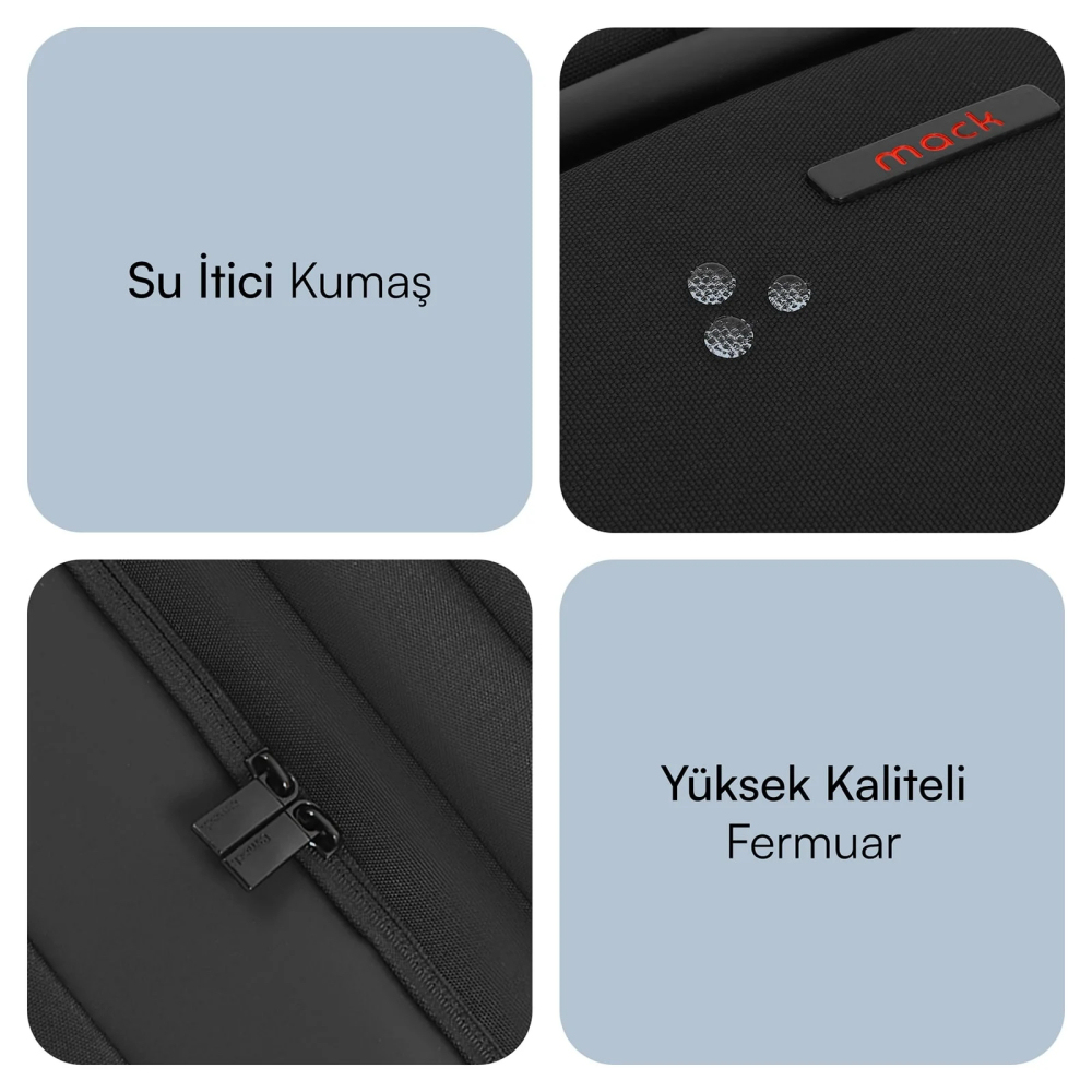MACK MCC-804 14.1" Business X Notebook Sırt Çantası Siyah