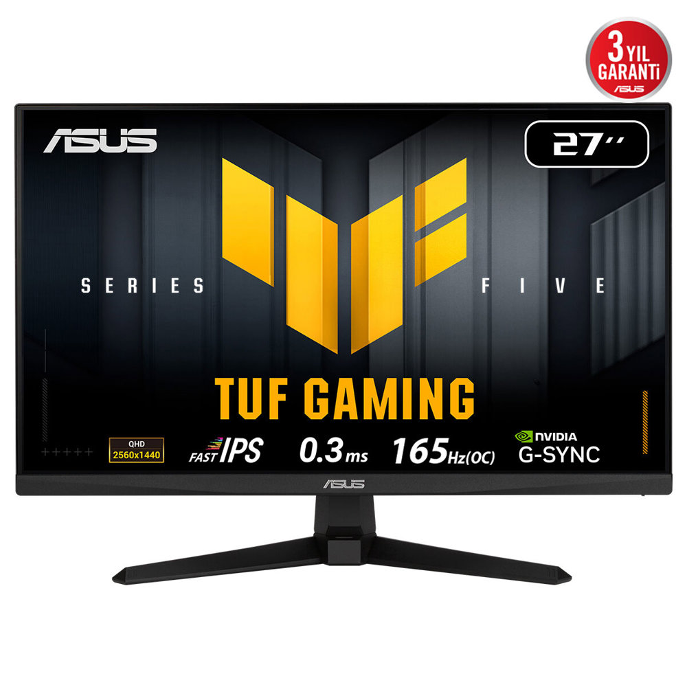 Asus 27" TUF Gaming VG27AQE5A IPS Gaming Monitör 0.3ms Siyah