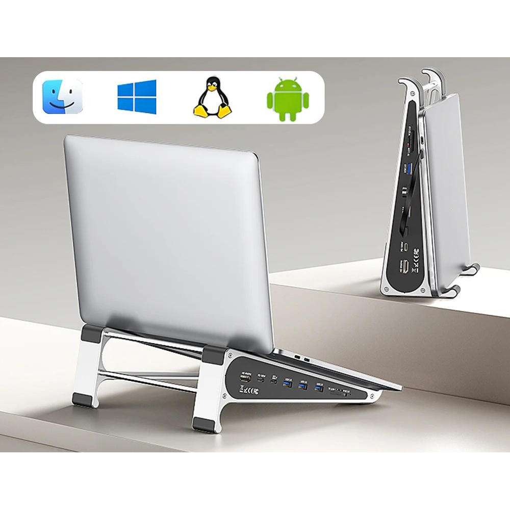 Codegen 7 in 1 Type-C Hub Notebook Macbook Standı Usb-C Docking Station