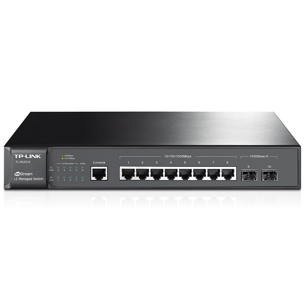 Omada TL-SG3210 8Port Gigabit L2+ Managed Switch with 2 SFP Slot Switch