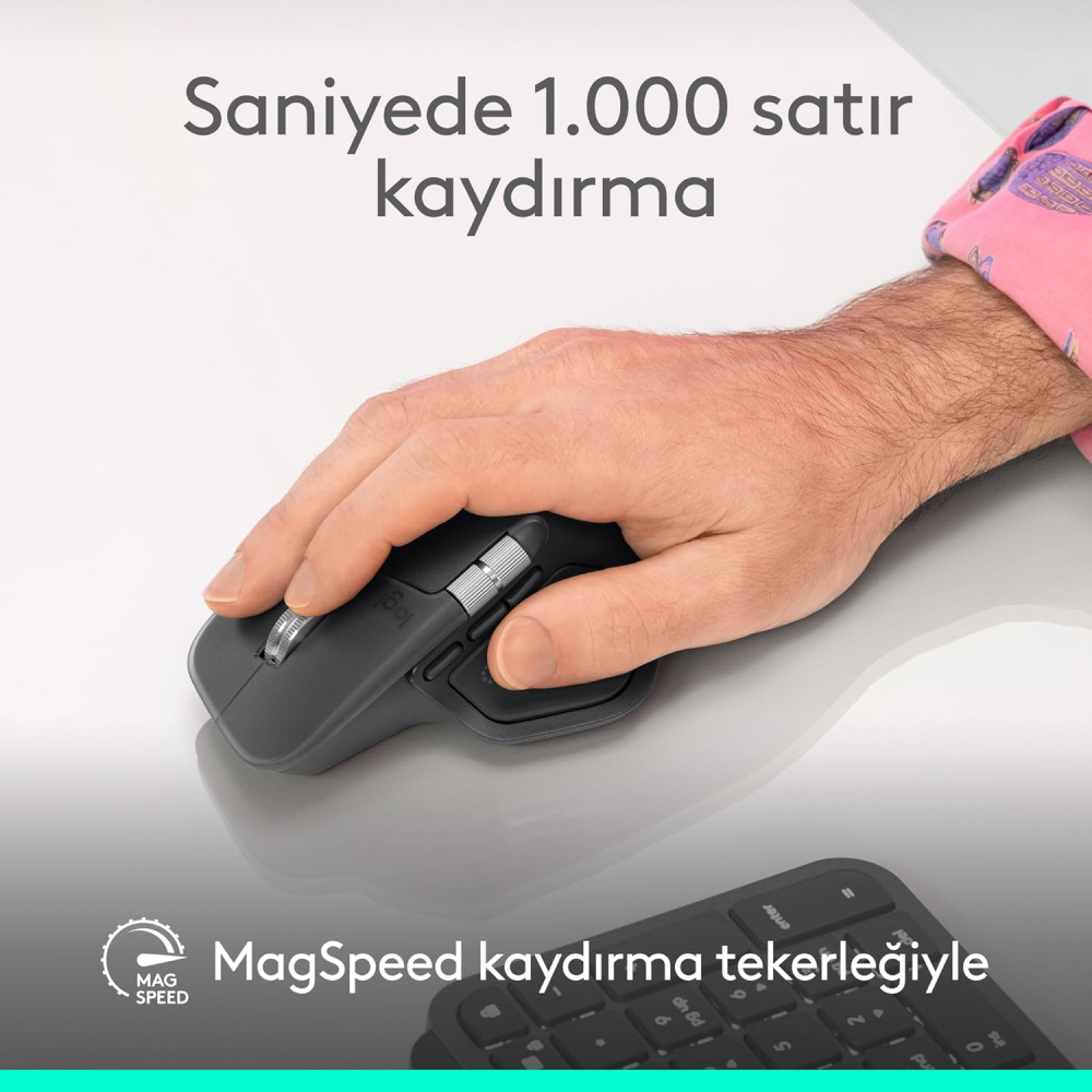 Logitech MX Master 4 Kablosuz Performans Mouse Siyah 910-007562