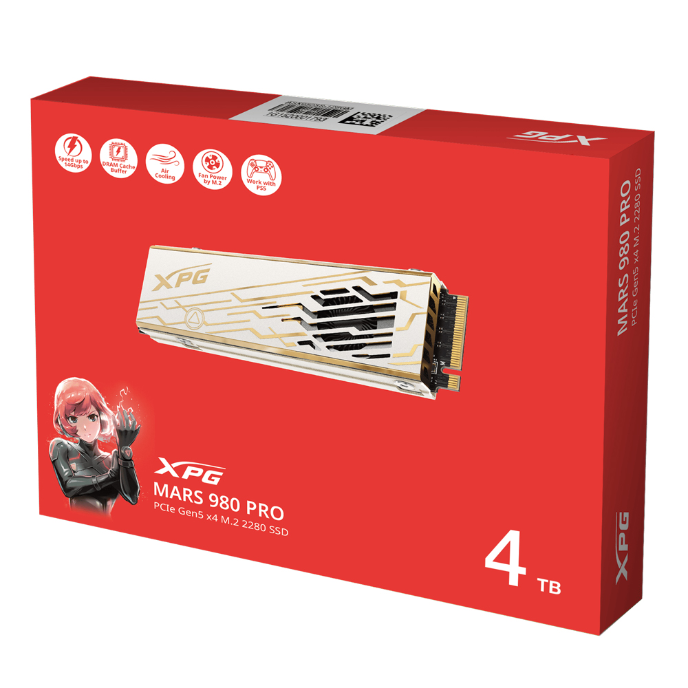 XPG MARS 980 PRO 4TB Gen5 x4 M.2 NVMe Soğutuculu SSD SMAR-980P-4TCI