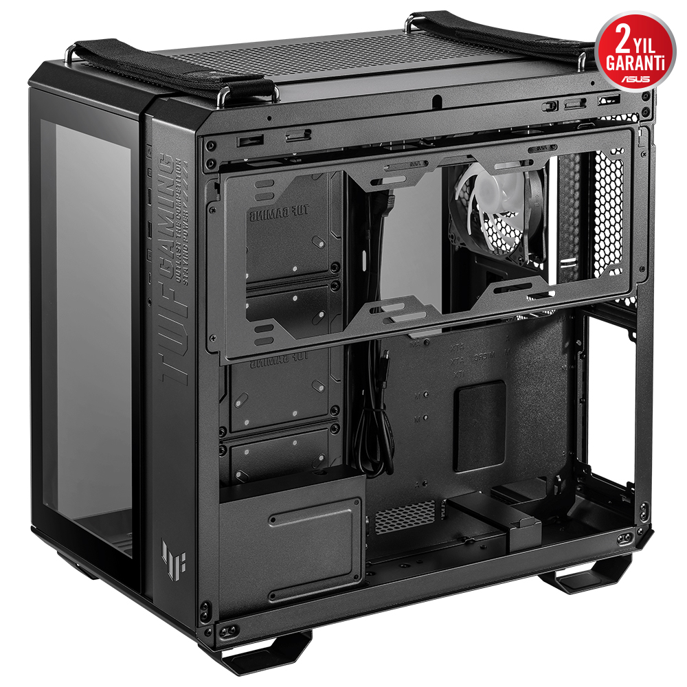 Asus TUF GAMING GT502 PLUS Siyah Panaromik Temperli Cam ATX Mid Tower Fanlı Kasa