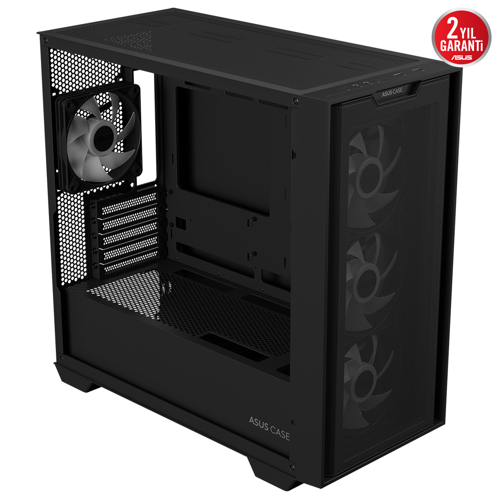Asus A21 PLUS Siyah Temperli Cam mATX Mid Tower Fanlı ARGB  Kasa