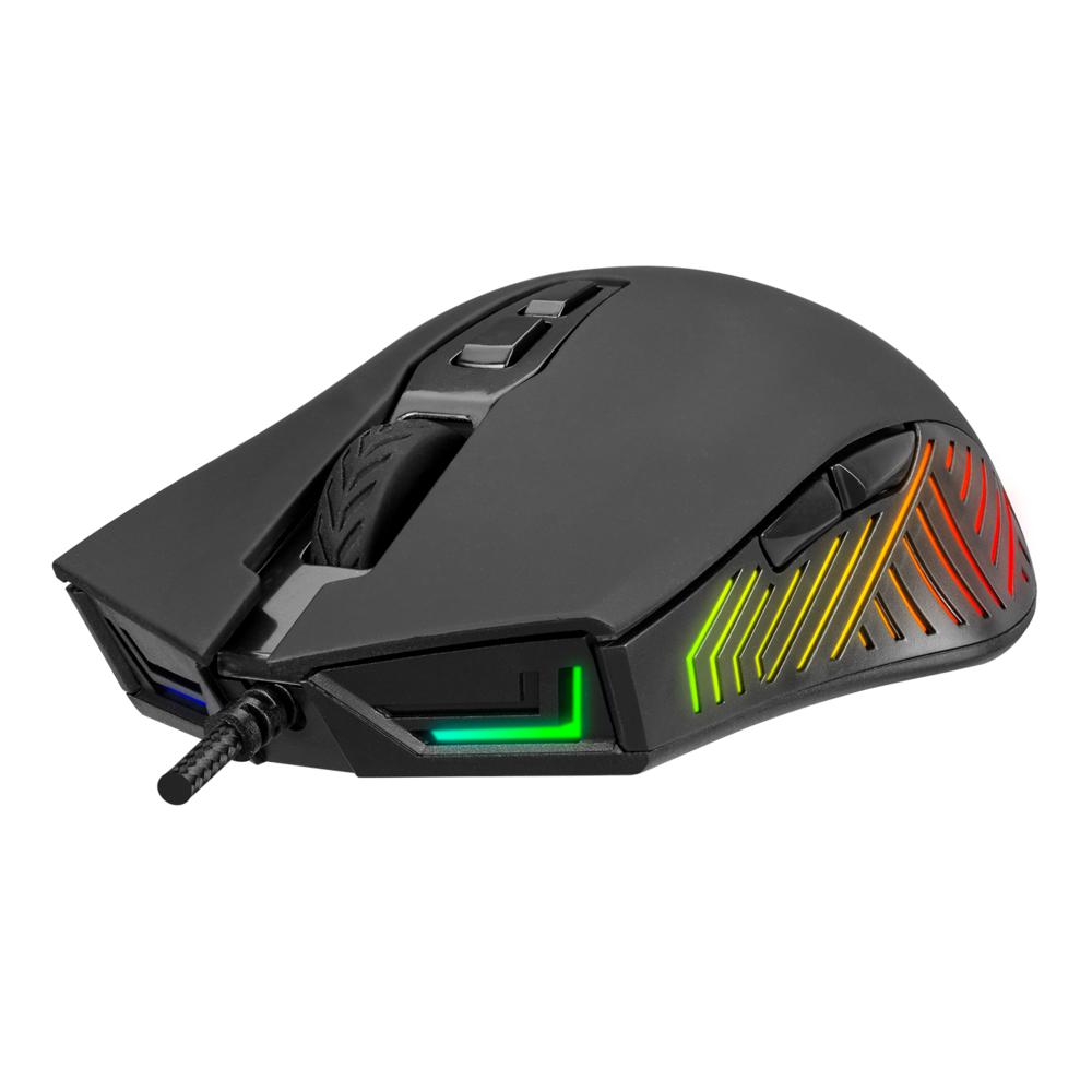 Rampage SMX-G68 SPEAR V2 FULL RGB 12800 DPI Siyah 7D Makrolu Gaming Oyuncu Mouse