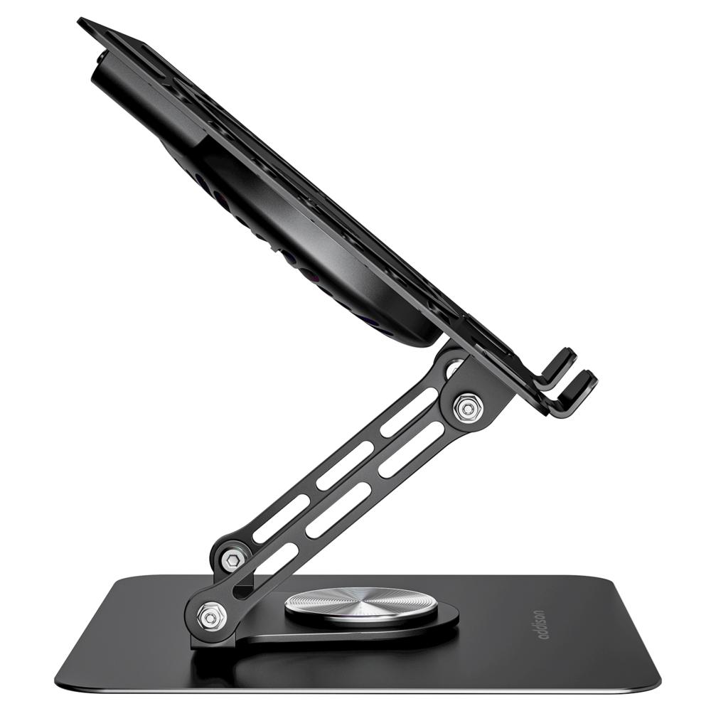 Addison AD-RC36 Steely 360 Derece RGB Fanlı Ayarlanabilir Metal Laptop Stand