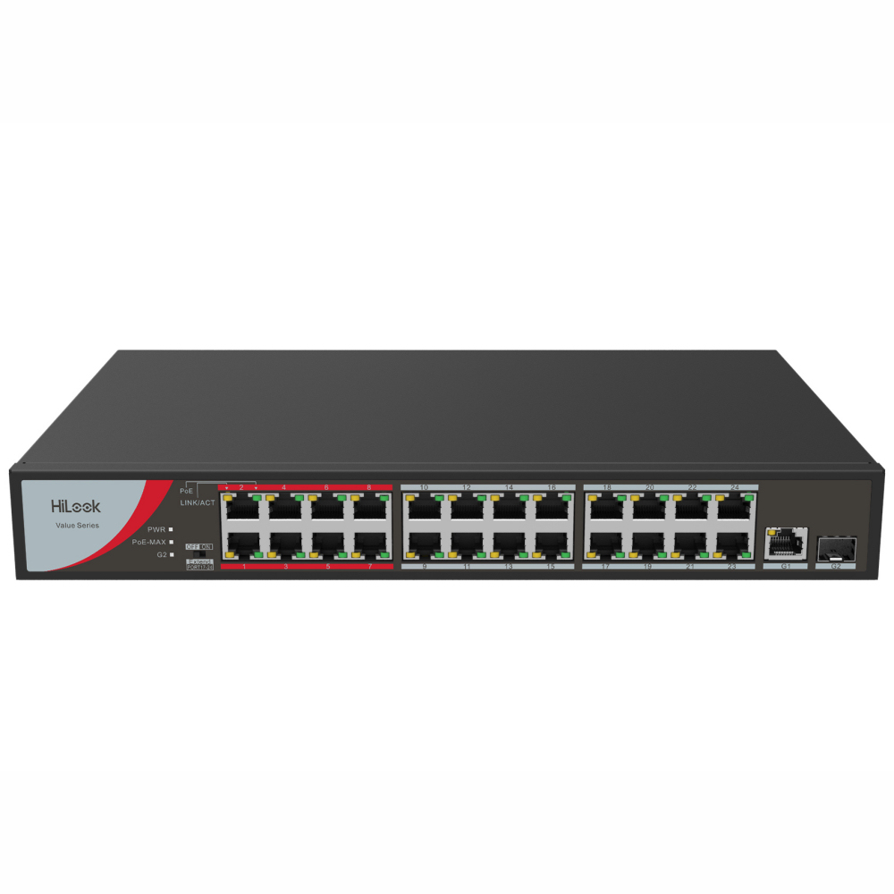 HiLook NS-0326P-230(B) 24Port 10/100 PoE+1x10/100/1000 RJ45+1xSFP Switch