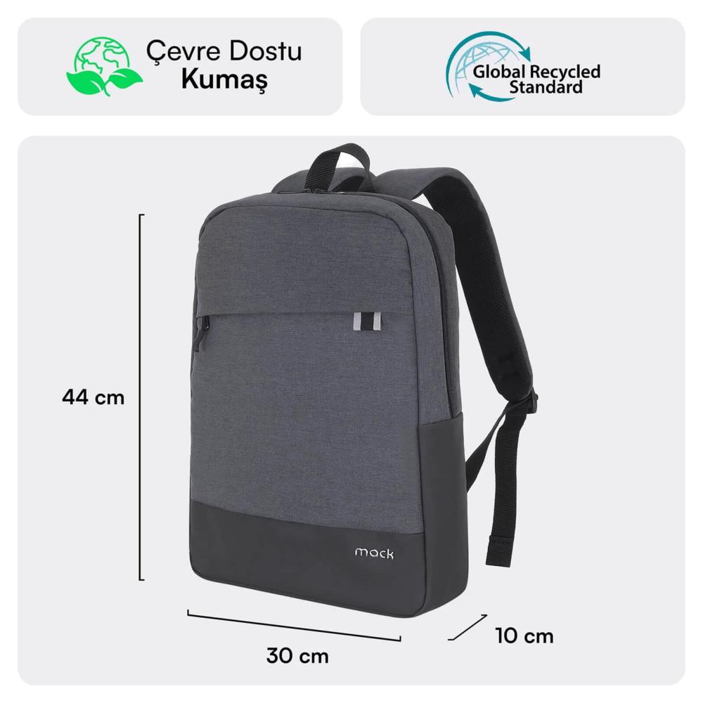 MACK MCE-1103 15.6" UNICITY Eco Notebook Sırt Çantası Siyah