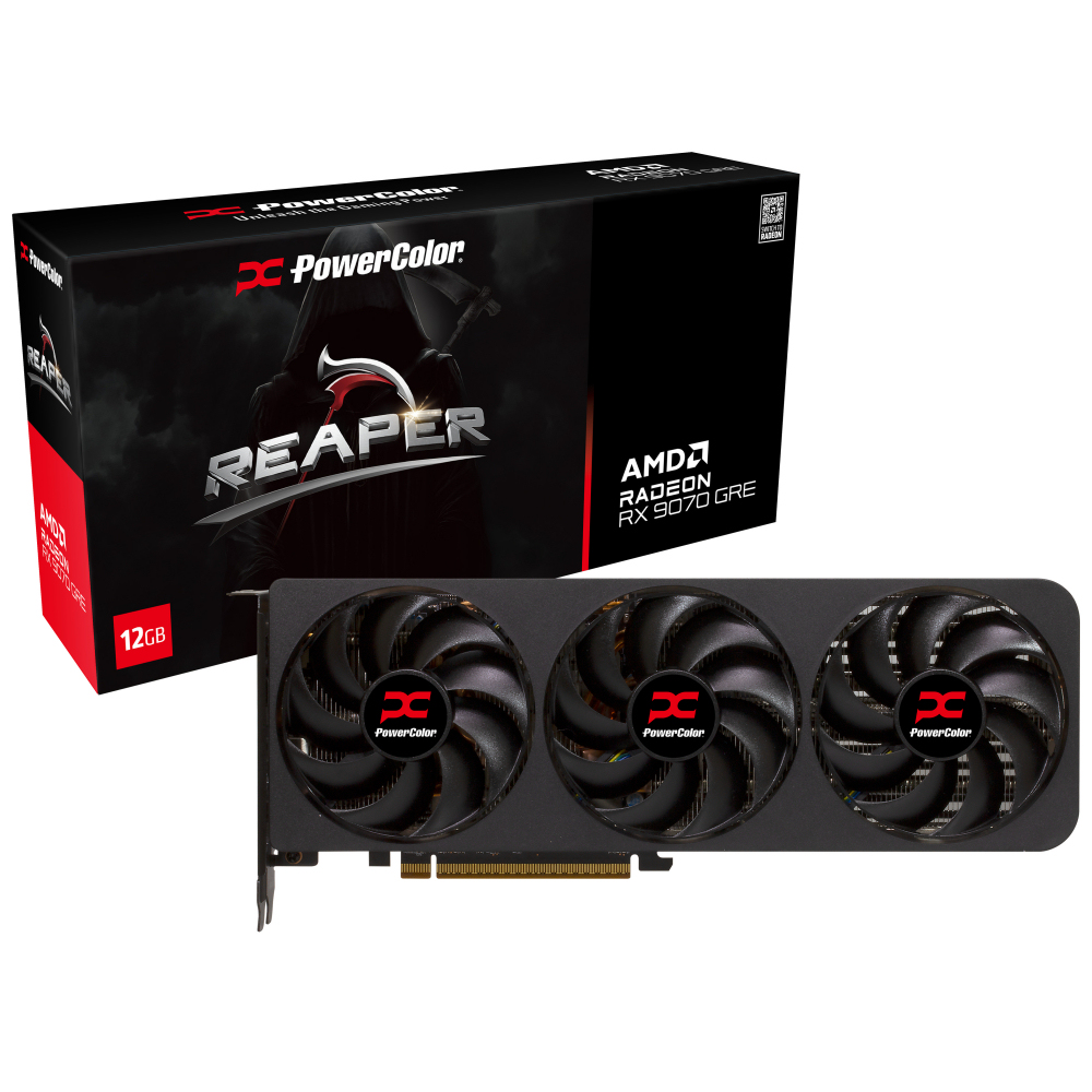 PowerColor Reaper RX9070GRE 12G-A 12GB 192Bit GDDR6