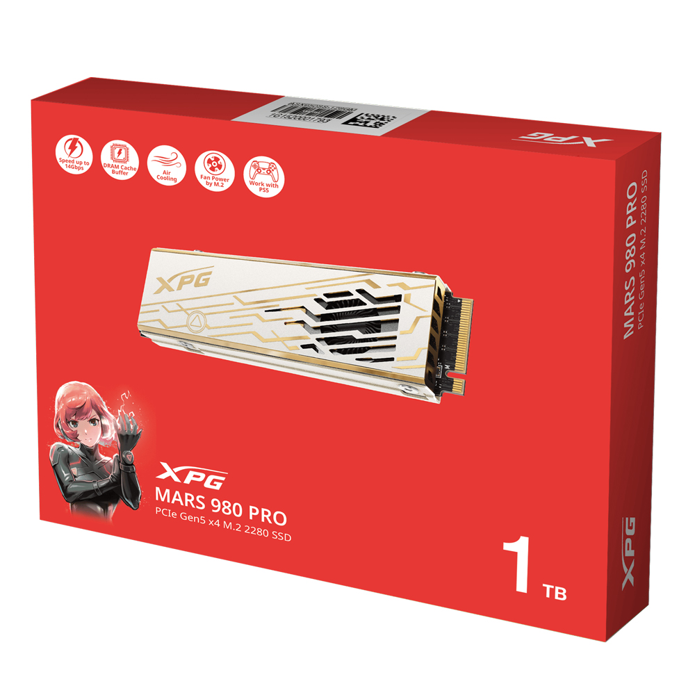 XPG MARS 980 PRO 1TB Gen5 x4 M.2 NVMe Soğutuculu SSD SMAR-980P-1TCI