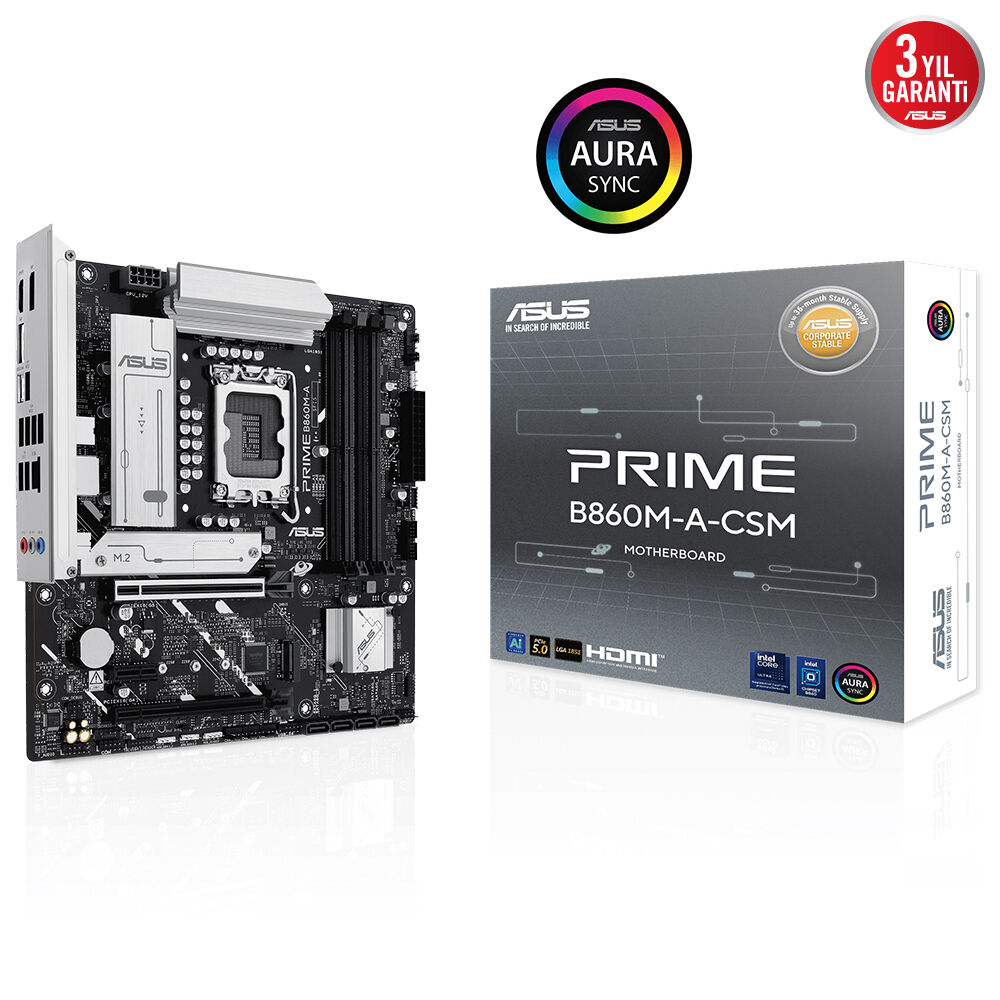 Asus PRIME B860M-A-CSM Intel 1851p DDR5 8666 HDMI 2xDP USB3.2 mATX