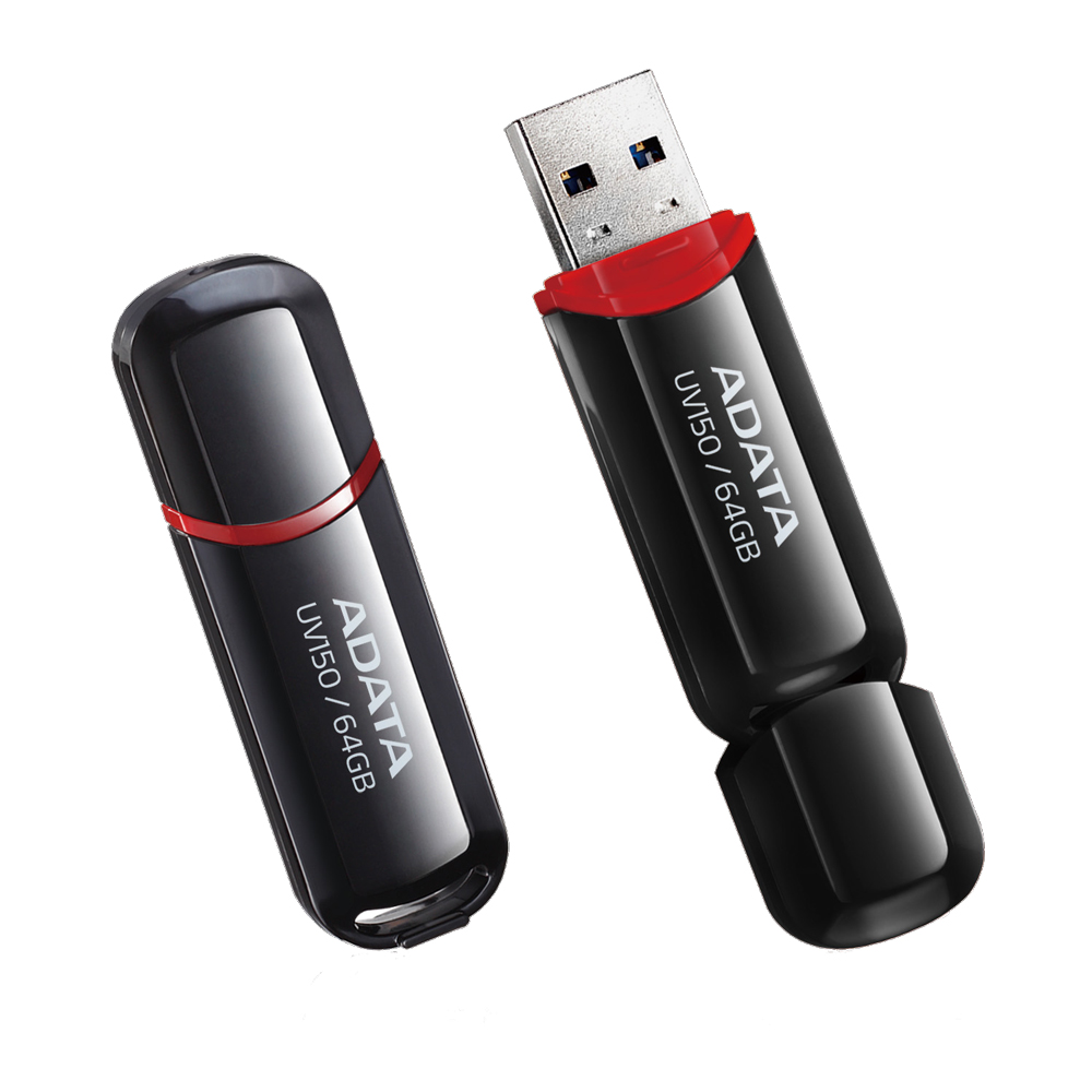 ADATA UV150 64GB USB3.2 Black AUV150-64G-RBK