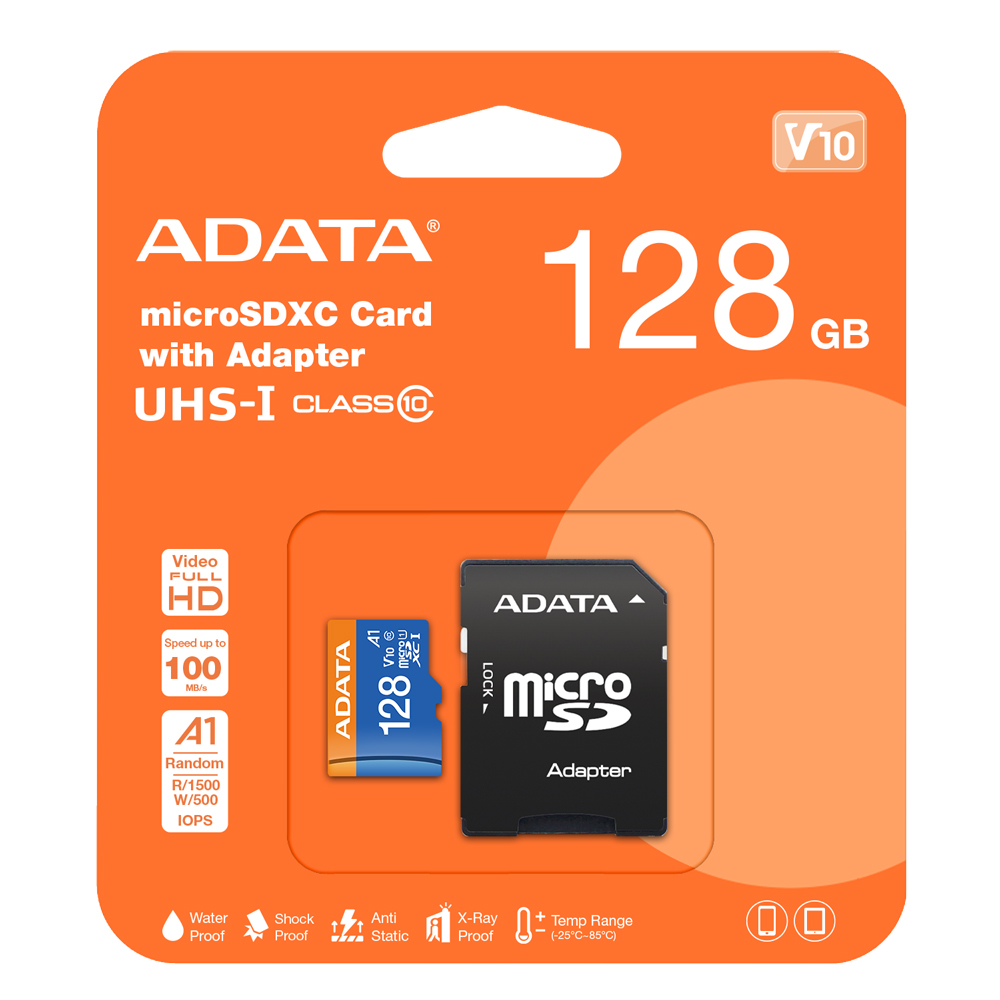 ADATA Premier 128GB Micro SDHC U1/C10 AUSDX128GUICL10A1-RA1