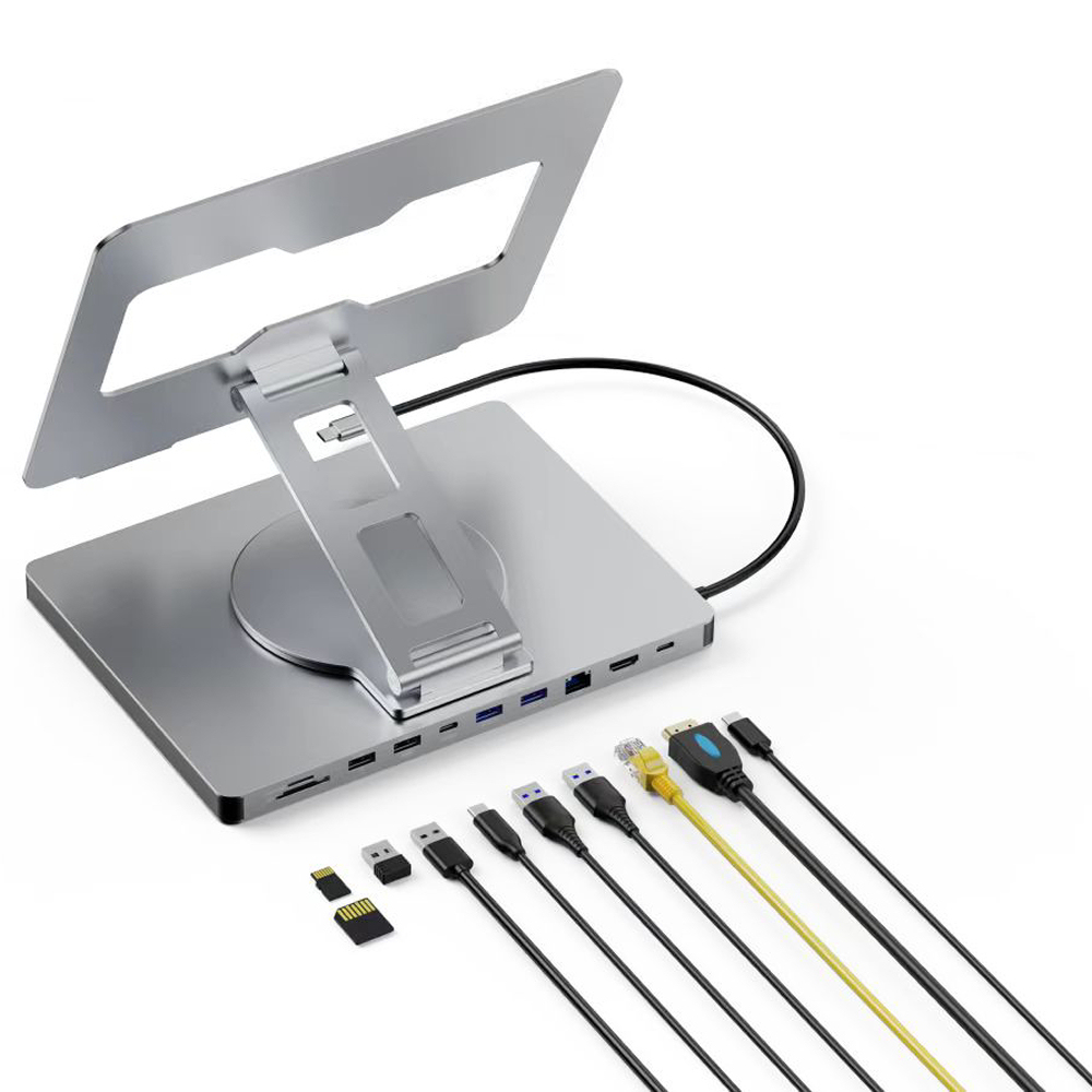 Codegen 10 in 1 Type-C Hub Notebook Macbook Standı Usb-C Docking Station