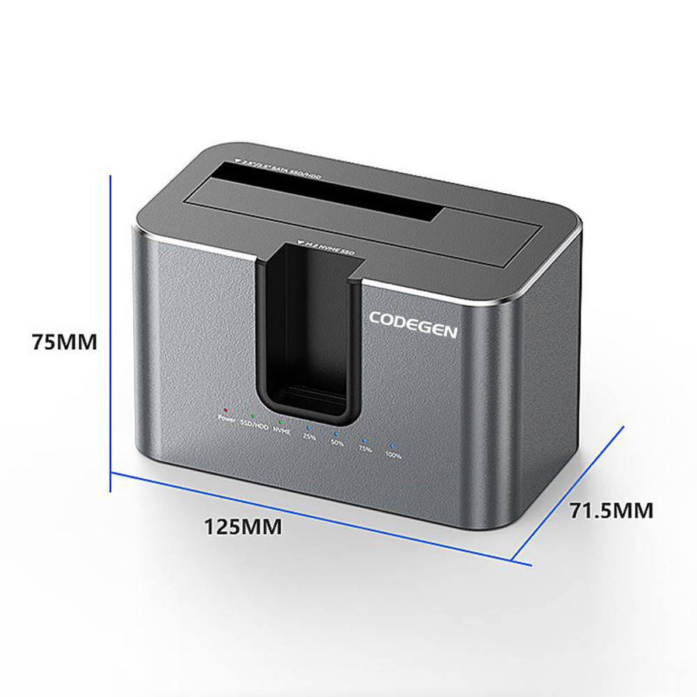 Codegen 2.5/3.5 Sata M.2 NVME Offline Kopyalama Harddisk Dock Stand CDG-DOC-505