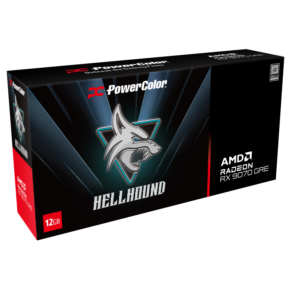 PowerColor Hellhound RX9070GRE 12G-L/OC 12GB 192Bit GDDR6