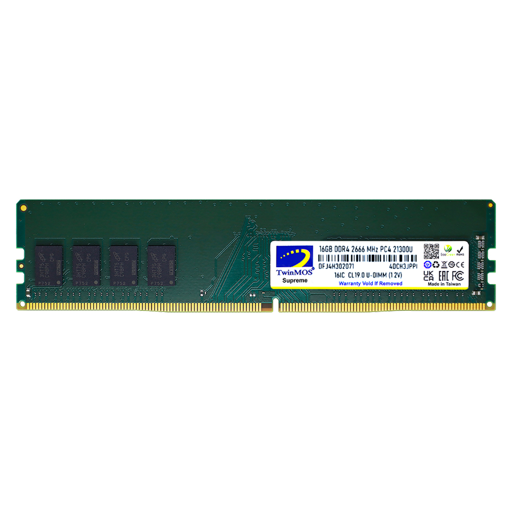 TwinMOS DDR4 16GB 2666MHz Desktop Ram MDD416GB2666DWO