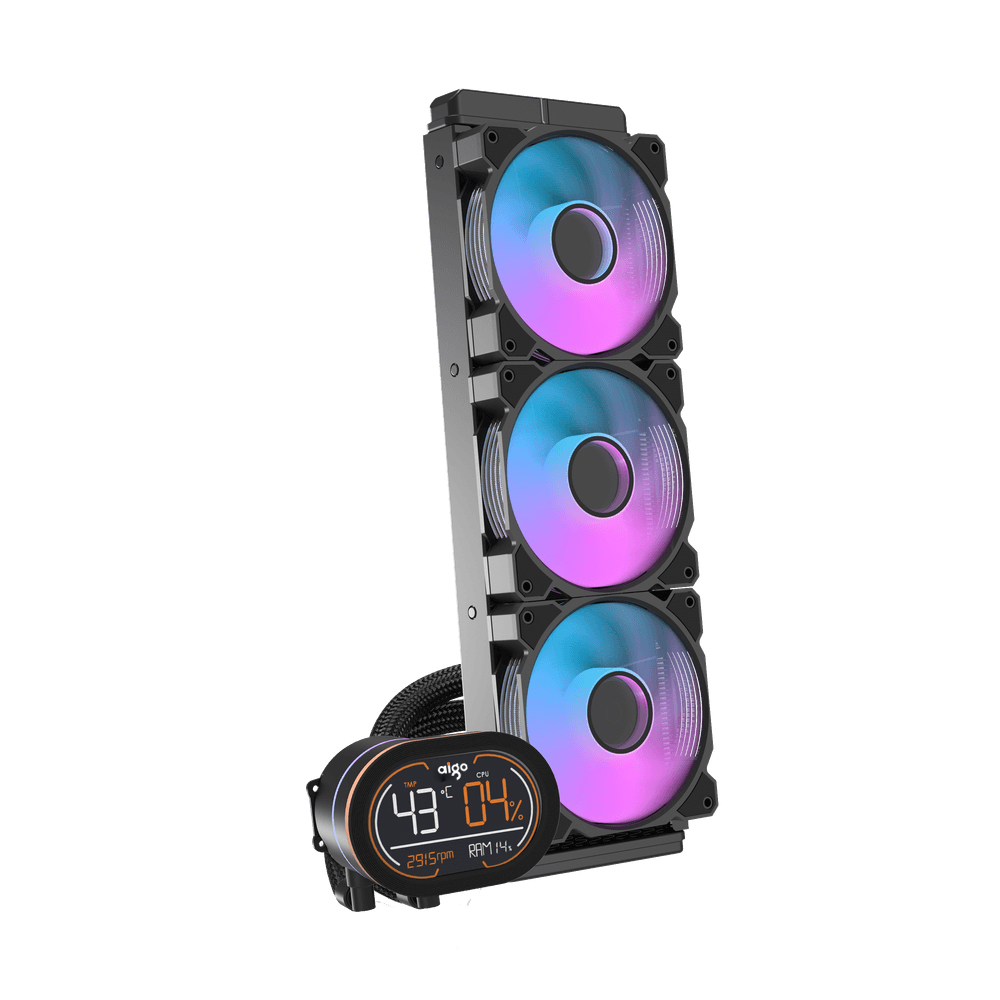 AIGO DH360D ARGB LCD 360mm Siyah Sıvı Soğutma 1851/AM5