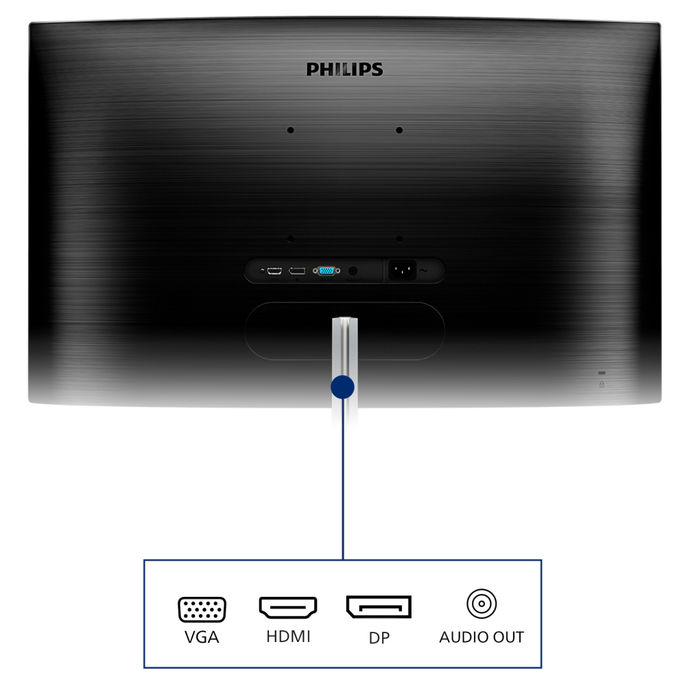 Philips 31.5" 325E1C/00 Curved MM Monitör 4ms