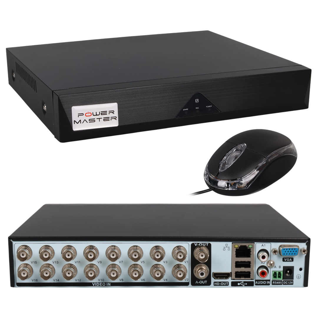 Powermaster PM-12183 16 Kanal 5 MP Destekli AHD Kayıt Cihazı