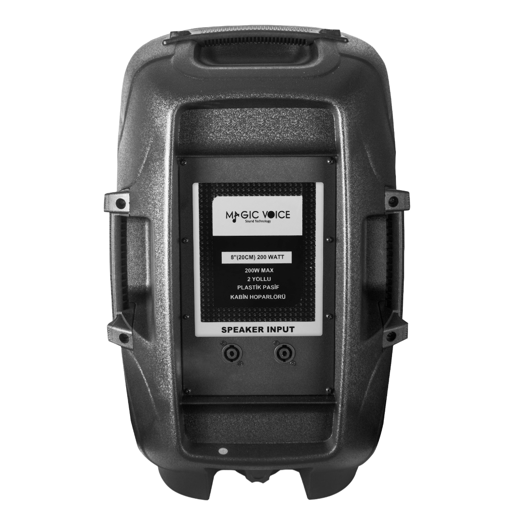 MAGICVOICE MV-3408 20 CM 200 WATT 8 PLASTİK KABİN PASİF HOPARLÖR
