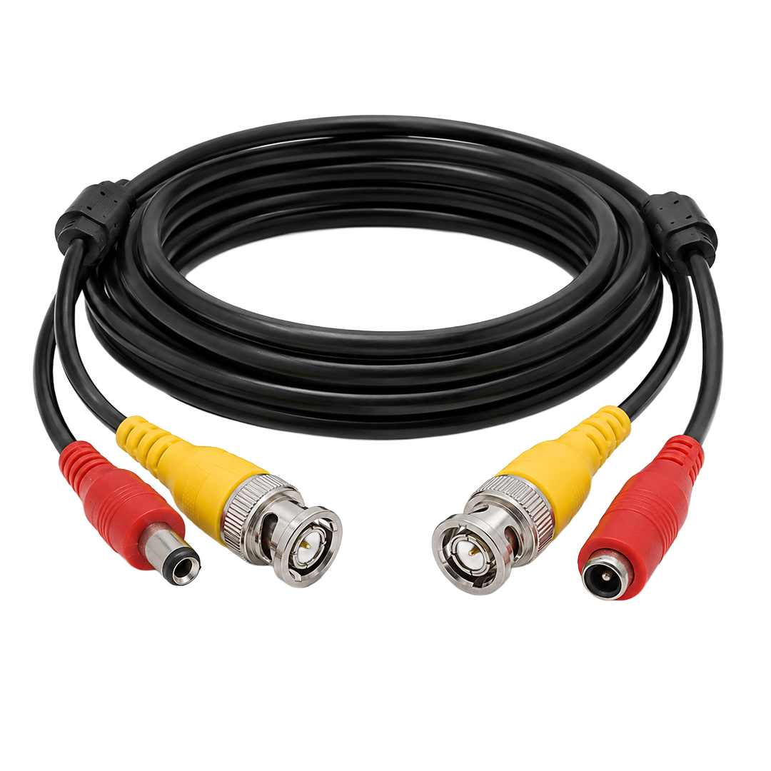 Powermaster PM-13818 BNC Video Ve Güç Kablosu 15 Metre Güvenlik Kamera Bağlantısı