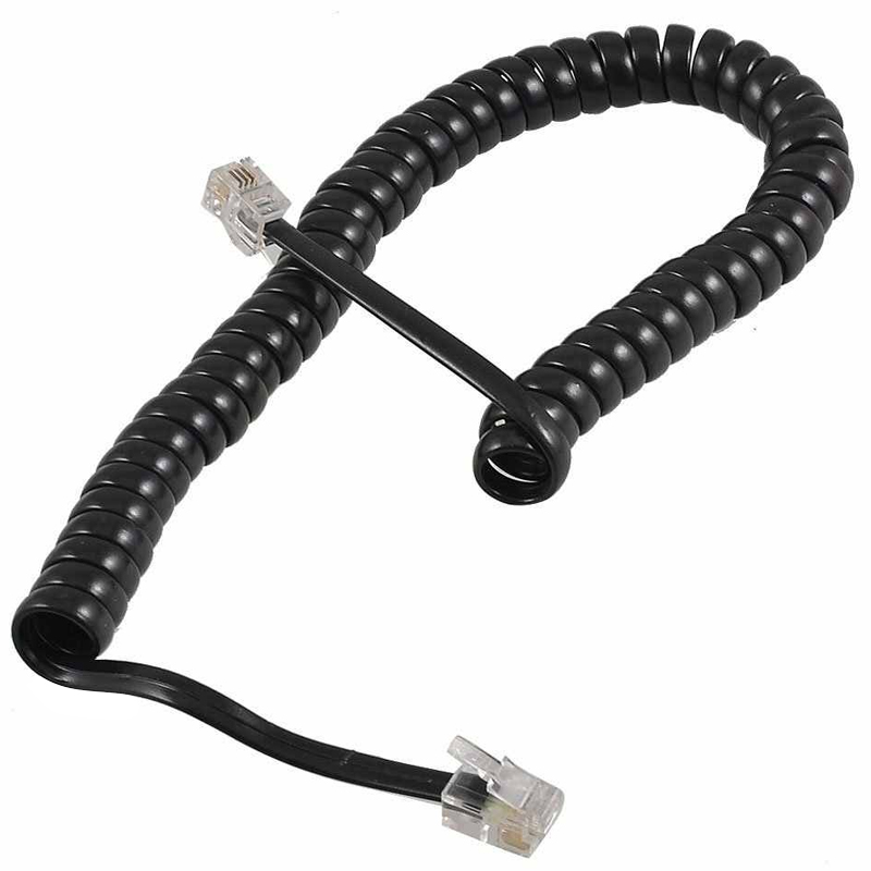 Powermaster PM-14163 Siyah Telefon Spiral Kablosu