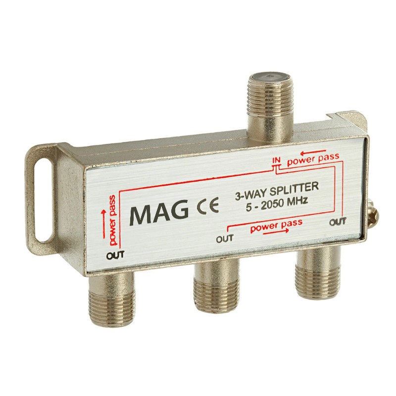 Mag MG-1504 5-2500 Mhz 1 Giriş 3 Çıkış Anten-Sinyal Dağıtıcı 1/3 Splitter