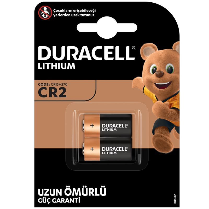Duracell CR2 3 Volt Lityum 2'Li Pil