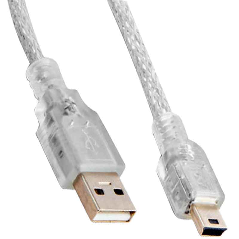 Powermaster PM-16731 Şeffaf 5 Metre Usb 2.0 AM Mini 5 Pin Kablo