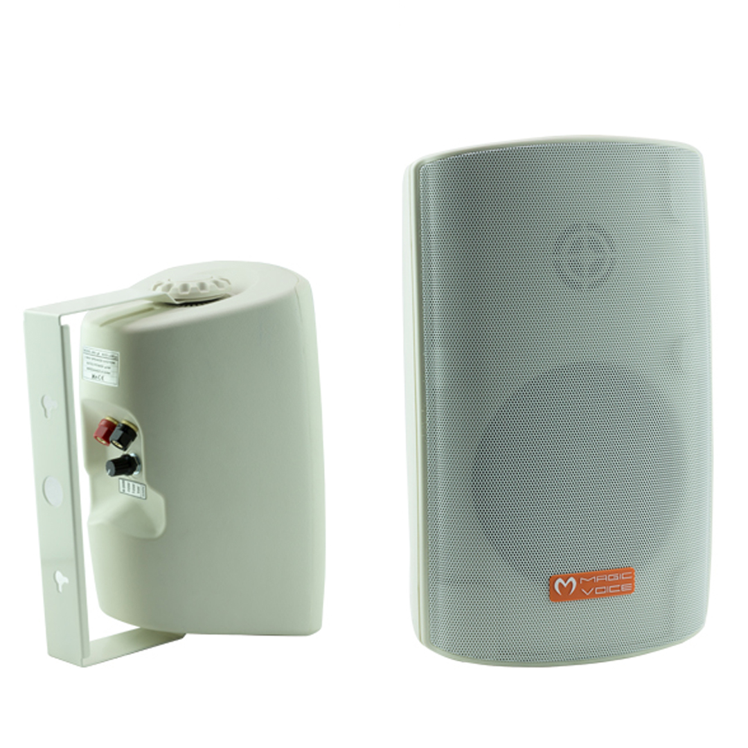 Magicvoice MV-38 Beyaz 11 Cm Trafolu 40 Watt Sütun Hoparlör 2'Li Takım