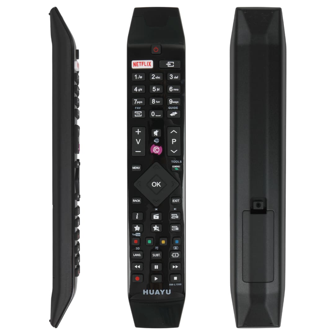 Huayu RM-L1560 Vestel - Hitachi Netflix Ve Youtube Tuşlu Akıllı LED TV Kumandası