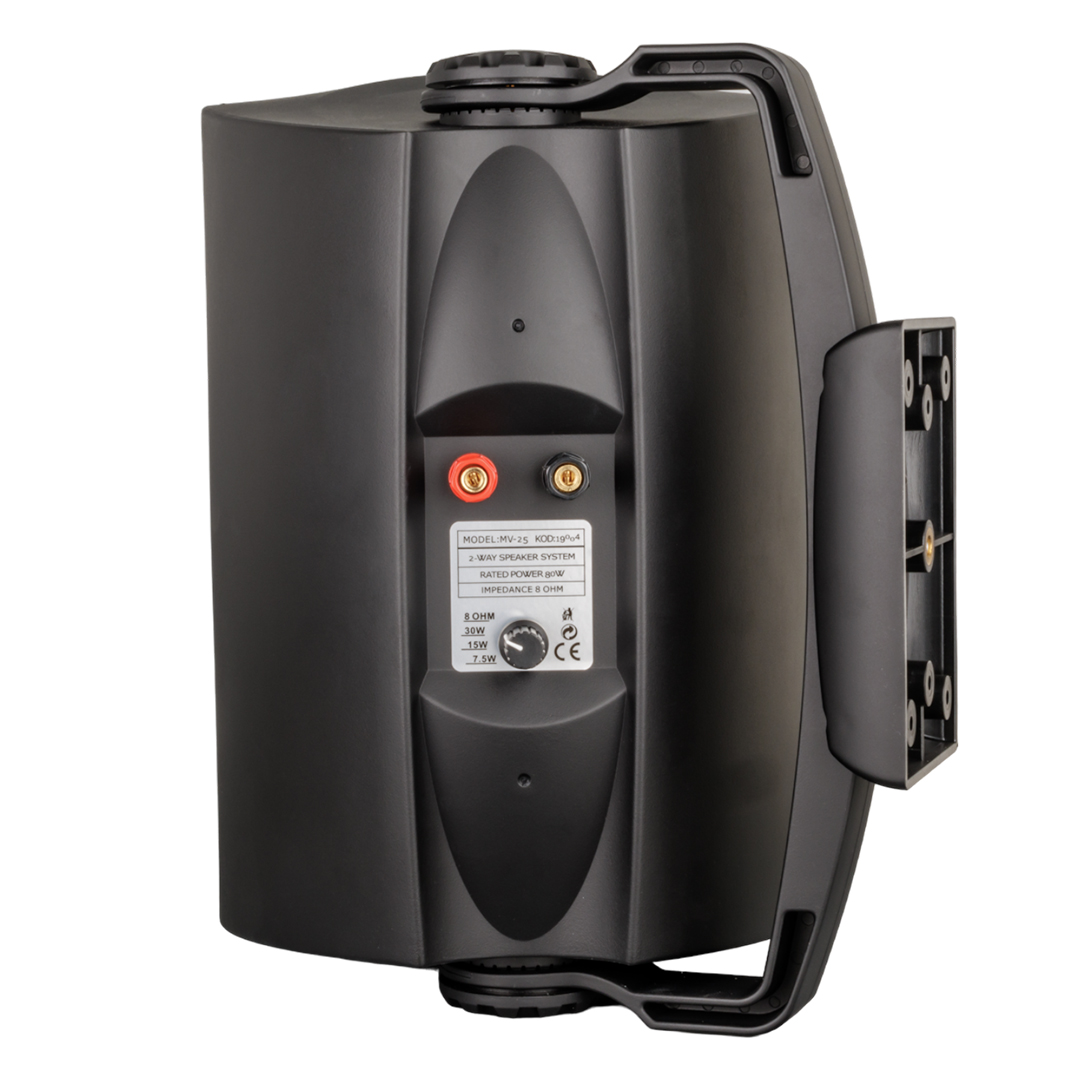 Magicvoice MV-25 16 Cm 80W 2 Yollu Siyah Sütun Hat Trafolu Hoparlör 2'Li Takım